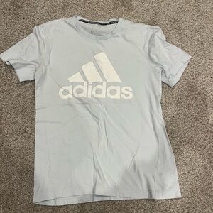 Adidas Kids Sky Blue Tee with White Logo